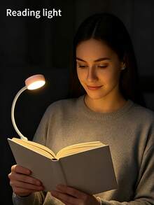 1pc Compact LED Reading Light With 3 Adjustable Color Temperatures And Brightness Levels, Perfect For Bedside ReadingAAA Battery, Portable - Multicolor - View 3