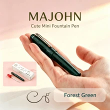 (MAJOHN) Cute Short Fountain Pen With Fine Nib, Mini Ink Pen With Gift Box, Designer Stationery Gift For Men And Women - Multicolor - View 19
