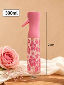 Floral Pattern PET Material Refillable Travel Spray Bottle - Professional Grade High Pressure Atomizing Nozzle | 200ml/300ml High Pressure Continuous Vacuum Fine Mist Spray | Hair Styling Tool, Hair Care Accessory, Travel Essential - Multicolor - View 11