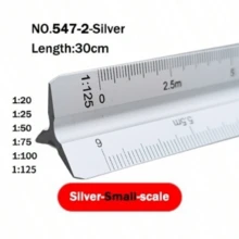 Metal Triangular Scale Ruler, 1:20-1:500 Multiple Scales, 30cm, Professional Architectural Drawing Scale, Suitable For Architects, Drafters, Engineers - 30cm - View 8