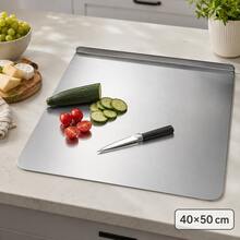1pc Luxury 304 Stainless Steel Cutting Board, Durable And Mold-Resistant, Essential Kitchen Tool For Home Cooks And Cooking Enthusiasts, Suitable For Cutting Meat, Cheese, Bread, Vegetables And Fruits, Home Gift - Gold - View 14