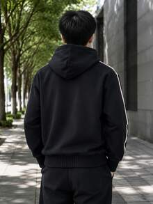 Under Armour Men's Sports Jacket Icon Heavy Rib FZ-BLK Jacket/Outerwear Knit Hooded Fitness Training Commute 6003937-001 - Black - View 2