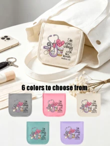 1pc Portable Medicine Bag, Compact Pill Box & First Aid Kit, Themed Medicine Pouch, Can Store Tablets & Pills, Printed With "My Medicine Bag" Pattern, Convenient For Travel, Suitable For Daily/Outdoor/Travel Use, Essential For Health - Multicolor - View 14