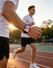 Microwear Smartwatch Compatible With Android And IOS Phones, 2.08-Inch LTPO Screen, Fitness Tracker With 170+ Sports Modes, ChatGPT AI Smartwatch, Heart Rate, Blood Oxygen And Sleep Monitoring - Black - View 4