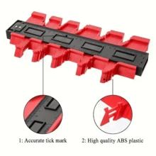 1pc Adjustable Contour Gauge - Precise Measurement Of Asymmetrical Shapes And Edges, Durable ABS Plastic Ruler, Suitable For DIY Woodworking, Carpet, Tile Installation, With Inch/CM Scale - Contour Ruler - View 5
