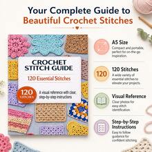 Crochet Stitch Guide 120 Basic Crochet Stitches Instruction Manual, Suitable For Home Handicraft Self-Study, Offline Yarn Knitting Classes, Mom & Child Handmade Salon, Creative Market Teaching, Handicraft Enthusiast Collection, Best Friend Holiday Gift, Studio Stitch Reference All-Scenario; Includes 120 Classic And Practical Basic Crochet Stitches - Style 1 - View 7