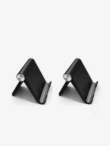 2/1pc Portable Desktop Phone Stand, ABS Material, Adjustable Angle, Compact And Lightweight, Suitable For Smartphones - Multicolor - View 5