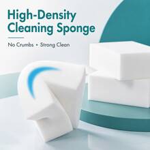 High-Density Household Cleaning Sponge, Flexible Durable White Foam Scrubber For Kitchen Grease, Bathroom, Sink, Tiles, Glass, Cookware, Countertops & Sneakers, Strong Stain Removal, Multi-Surface Cleaning Tool For Home - New Cleaning Cloth - View 2