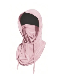 1pc Or 2pcs Unisex Sun Protection Full Face Mask With Hood Neck Guard, Suitable For Daily Cycling, Hiking, Fishing, Trekking, Leisure And Vacation - Multicolor - View 12