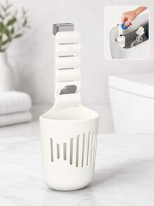 Adjustable Toilet Tank Cleaner Holder, Bathroom Toilet Cleaning Tablet Dispenser, Easy Install Toilet Cleaner Storage Rack, Home Bathroom Accessories, Practical Toilet Tank Cleaning Tool - One Size Fits All - View 14