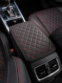 4/8/13pcs PU Leather Car Seat Covers Set, Includes Leather Steering Wheel Cover, Shoulder Pads And Armrest Pads - Multicolor - View 7