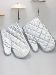 1/2pcs Heat Resistant Oven Mitts, Heat-Resistant Gloves With Hanging Loop, Kitchen Accessories Suitable For Microwave, Baking, Kitchen And Home Use - View 13