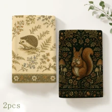 2/4/6/8件組復古森林動物廚房抹布，鹿、兔子、狐狸、貓頭鷹、松鼠、刺蝟、鳥與蛾花卉餐巾，適用於烹飪、清潔與鄉村農舍廚房裝飾 - 彩色 - 查看 14