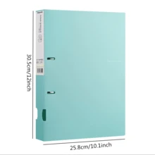 1pc 2-Ring Loose Leaf Binder Folder, Multi-Color 11-Hole Punched Folder, Can Store Test Papers And Materials, Office Archiving, Student Error Correction, Material Storage, Back To School Exam Preparation Office Supplies - A - View 9