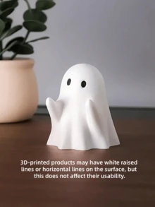 Cute Ghost Pen Holder, Creative Desktop Pen Rack, Resin Ghost Shaped Pen Storage Box, Fun Office Desk Decor, Suitable For Home, School, Office, Can Be Used As A Spooky Style Gift - Various - View 9
