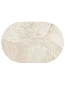 1 Buah Alas Meja Oval Warna Aprikot Muda, Kulit Sintetis, Anti Selip, Tahan Aus, Mudah Dibersihkan, Dekorasi Meja, Cocok Untuk Dapur, Ruang Tamu, Ruang Makan, dan Lainnya - MultiWarna - View 12