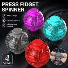 Transparent Press Toy, Portable Squeeze Decompression Stress Relief Sensory Fidget Toy, Interactive Handheld Anxiety Relief Gadget, Relaxing Desk Office Toy Gift For Adults - Multicolor - View 1