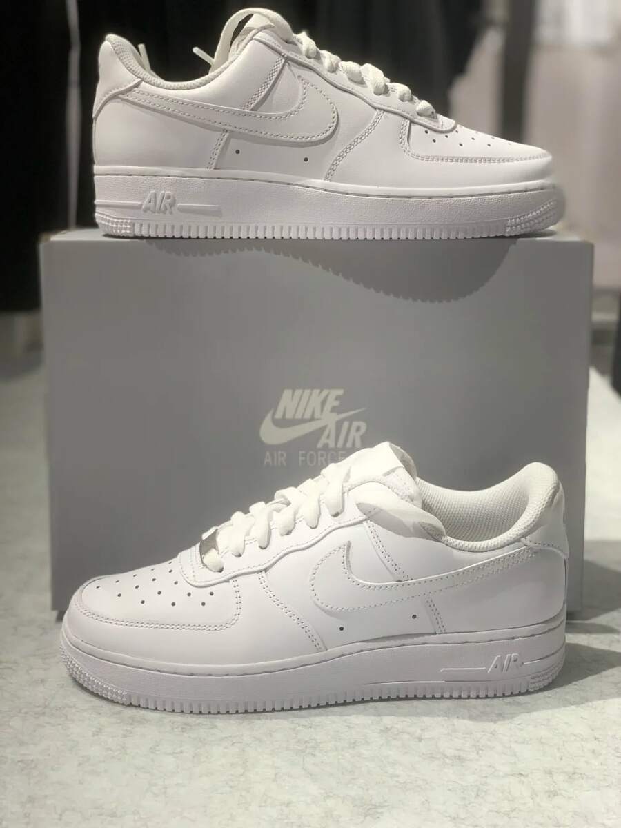 Nike Air Force 1 White Sneakers – Classic Low-Top Shoes For Everyday Wear