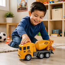 Kids Block Construction Vehicles - Yellow - View 4