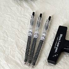 5/1pc Click Ballpoint Pens, 0.5mm, Simple Design, High Beauty Value, With Quick Drying Ink For Students To Solve Exercises And Signatures Back To School - Sets - View 5