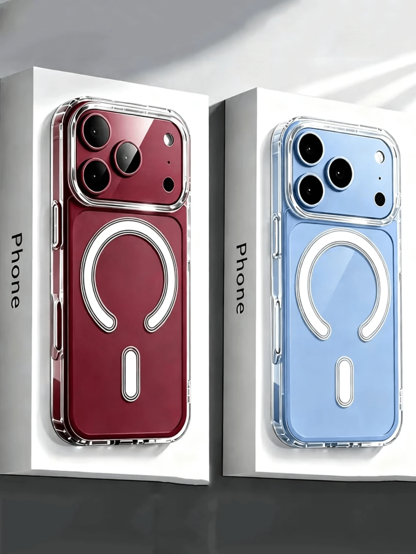 透明壓克力磁吸手機殼,夏季創意皮膚紋理磨砂保護殼,相容 iPhone 18 Pro Max 17 Pro Max 17 Pro 16 Pro Max 16 Pro 15 14 13 12 Pro Max Plus 11 13 16 17 系列 - 無色 - 查看 1