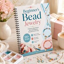 Beginner Beaded Jewelry Making Coil Book, Handmade DIY Necklace, Earrings, Bracelet Tutorial Manual, 100+ Beaded Jewelry Design Patterns Reference Book, Zero-Based Jewelry Weaving Learning Notebook, Creative Making Guide For Handmade Enthusiasts - Style 1 - View 6