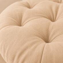 Luxury Tufted Round Seat Pad – Ergonomic & Comfortable Floor Cushion For Indoor & Outdoor Relaxation - Apricot - View 7