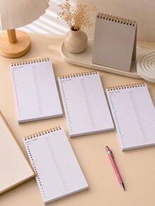 1PC Multi-Color Planner, DAILY PLAN Student Portable Stationery, For Class Notes, Office Records, Daily Schedules, Creative Notebook( To Choose For 4 Colors) - Single Piece - View 8