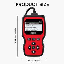 2026 New OBD2 Scanner - Handheld Car Diagnostic Tool, Supports Reading/Clearing Codes, Real-Time Data Stream, Engine Light Check, Battery Test, Etc., Suitable For Vehicle Diagnostics, Vehicle Diagnostic Tool, User-Friendly Interface, Durable Construction, Battery-Free - one-size - View 2