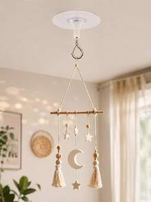 2/4/6pcs Easy To Install Heavy Duty Ceiling Hooks - Self-Adhesive, For Hanging Plants, Wind Chimes And Decorations - Multicolor - View 2