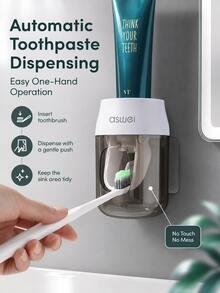 Dispenser Pasta Gigi Gantung Dinding, Rak Penyimpanan Kamar Mandi, Rak, Tidak Perlu Pengeboran; Dispenser Pasta Gigi Otomatis; Menghemat Ruang di Meja; Perlengkapan Penting Kamar Mandi; Cocok sebagai Hadiah Natal; Membuat Area Kamar Mandi Rapi dan Menarik; Cocok untuk Penggunaan Sehari-hari. - MultiWarna - View 8