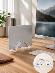 Vertical Laptop Stand, Laptop Holder For Desk, Space Saving Upright Notebook Stand, Desktop Laptop Dock, Vertical Computer Holder For Home Office Workstation, Students, Remote Workers, Office Users - View 8