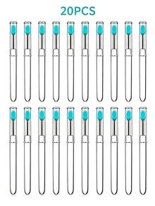 1/3/5/6/10/20pcs Multicolor Silicone Lip Brush With Dust‑Proof Cover, Transparent Handle Reusable Lip Mask Lipstick Applicator Portable Makeup Tool - Multicolor - View 36