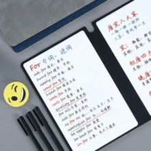 Sổ tay bảng trắng A5, có thể xóa, tái sử dụng, rất tiện lợi để vẽ, làm toán và ghi chép - Hình chữ nhật - Xem 6