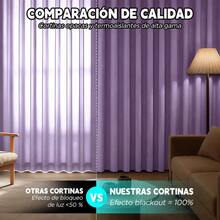 HOGAR YUME 2 Panele Cortinas Opacas 280*230 cm con Aislamiento Térmico y Forro Recubierto con Ojales,Cortinas para Ventana para Sala,Dormitorio,Recámara,Hogar,Decoración del Hogar, Decoración de la Habitación,Regreso a la Escuela,Útiles Escolares,Decoración de Dormitorio,Decoración Universitaria-Violeta Claro - Púrpura malva - Ver 3