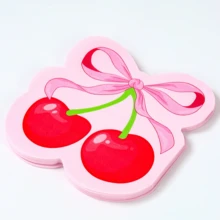 Bow Cherry Napkins Cute Cherry Shape Disposable Napkins Red Pink Paper Luncheon Dinner Napkin For Birthday Wedding Bridal Shower Table Supplies - Blue - View 3