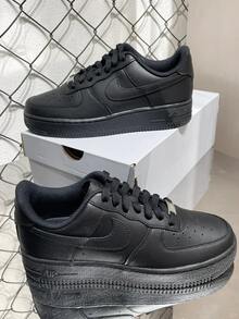 Nike Air Force 1 Low – Classic White And Black Sneakers For Men And Women - Black - View 4