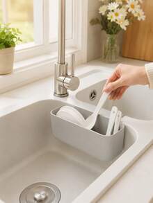 [Kitchen Accessories]2pcs Multi-Functional Kitchen Sink Strainer Basket | Slot Filtration, Food & Vegetable Washing, Drainage, Storage & Organization Tool - Multicolor - View 6