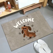 1pc Printed Bathroom Mat, Quick-Dry, Absorbent, Non-Slip Diatomaceous Earth Bathroom Rug, Door Mat, Bathroom Decor, Suitable For Entrance, Kitchen, Balcony, Bathroom, Oval Shaped Mat, Easy To Clean, Universal Holiday Decoration - Multicolor - View 15