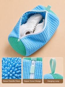 1pc 360° Shoe Washing Bag, Special Noise-Reducing Anti-Deformation Laundry Bag, Reusable Laundry Bag, Suitable For Sneakers, Canvas Shoes, Men's Shoes, Women's Shoes, Etc. / Christmas Gift / Bathroom Accessories - Multiple Styles and Colors - View 18