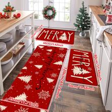 1/2/3 buah Keset Dapur Bertema Natal, Keset Dapur Flanel, Lembut, Nyaman, Menyerap, Anti Selip, Dengan Alas Anti Selip, Dapat Dicuci dengan Mesin, Cocok untuk Pintu Masuk, Ruang Tamu, Kamar Tidur, Dapur, Ruang Makan, Kamar Mandi, Ruang Cuci, Teras, dan Dekorasi Liburan, Keset Lantai Rumah Multifungsi, Keset Pintu Masuk, Karpet Dekoratif Natal - MultiWarna - View 16