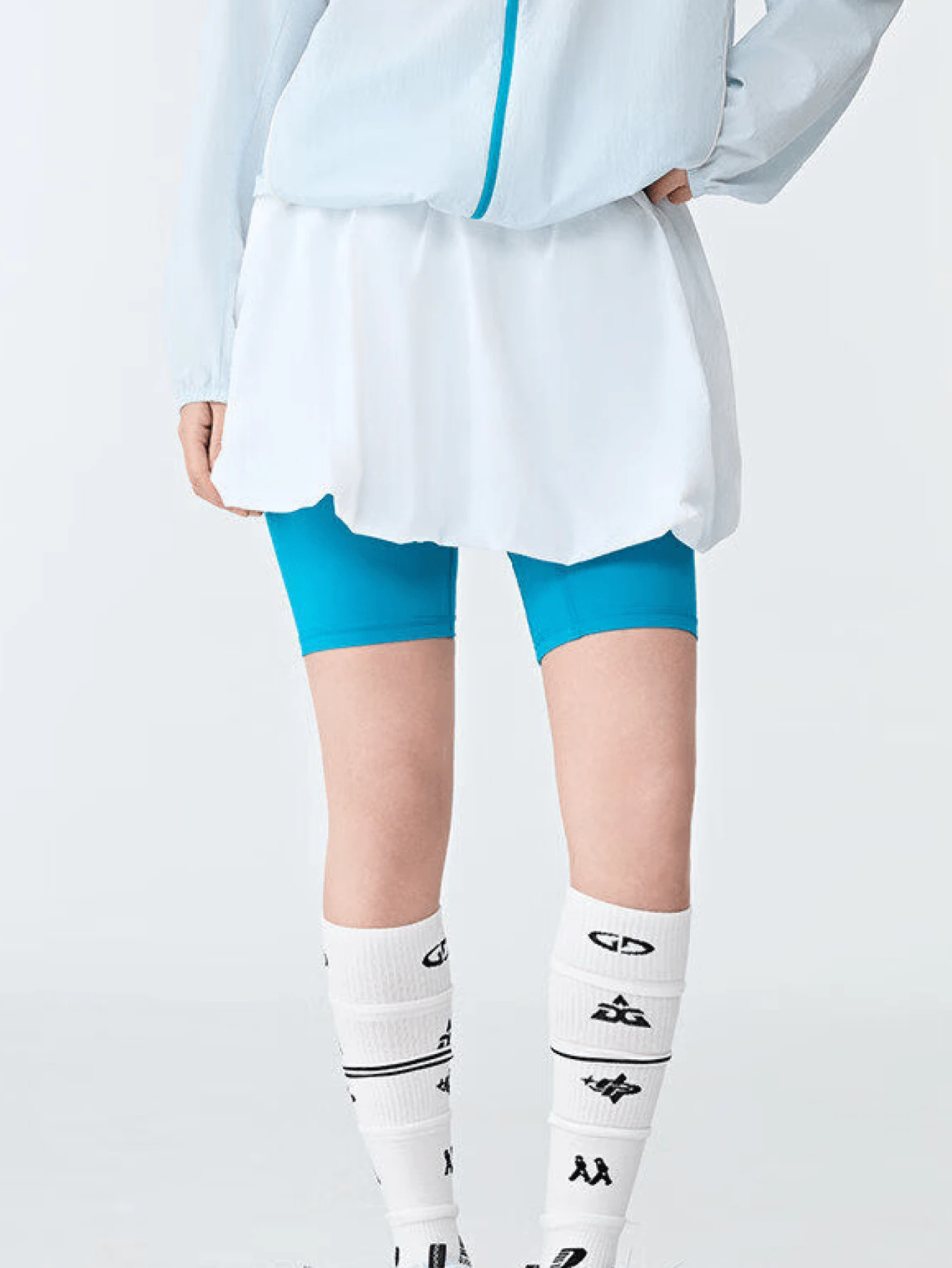 CAMEL CROWN Women's Sports Puff Mini Skirt, Spring/Summer Waist-Cinching Ballet Style Ruffle Bubble Skirt - White Cobblestone - View 1