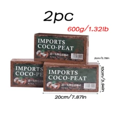 300g Compressed Coco Coir Fiber Substrate, Expands To 9L, Moisture-Retaining Fiber Material For Gardening And Plant Growing - A - View 8
