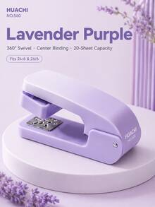 Gradient Color Rotating Stapler, Portable Mini Stapler, Can Staple 20 Sheets Of Paper At Once, Cute Gradient Color Office And School Binding Supplies, Suitable For 24/6 And 26/6 Staples - Multiple Styles - View 2