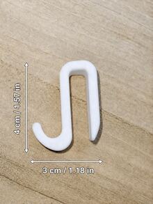 1/2pcs Minimalist Cabinet Hook, No-Drill Hanging Hook For Wooden Board Side, Mark-Free Hanging For Cloth And Towel, Removable Storage Accessory For Kitchen And Bathroom, Surface- - Hook Up - View 7