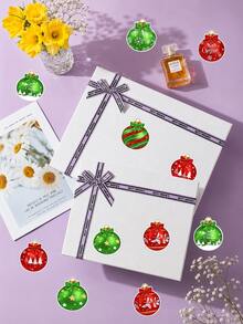500PCS Christmas Decorative Stickers, Red & Green Holiday Ornament Labels, Assorted Snowflake, Reindeer, Christmas Tree Gift Sealing Stickers, Self-Adhesive Stickers, Suitable For Gift Wrapping, Envelopes, Cookies, Mugs, Christmas Party And Holiday Decoration - Christmas Ornament - View 5