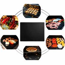 2pcs Heat-Resistant Non-Stick Grill Mats - Durable Material, Suitable For Hot Dogs, Dumplings And Shrimp Outdoor Grilling, Easy To Clean And Even Cooking, Deck-Specific Design, Anti-Slip And Secure - 2-piece Set - View 5