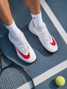 Nike Men's Tennis Shoes M ZOOM VAPOR PRO 3 HC Breathable Lightweight Sports Training Shoes FZ2161-109 - White/White Gold/Light Dark Red - View 1