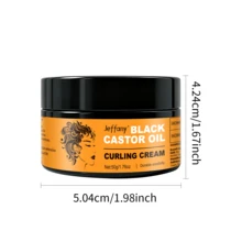 Jeffany Black Castor Oil Curl Cream. Contains Castor Oil To Create Perfect Curls. Tames Frizz And Provides Long-Lasting Hold, Suitable For All Curl Types. Makes A Great Gift. 50g - Cream - View 10