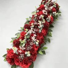 100cm Luxury White Rose Artificial Flower, Wedding Table Centerpiece, Floral Backdrop, Arch Decor, Party, Outdoor Garden Decoration - Multicolor - View 28